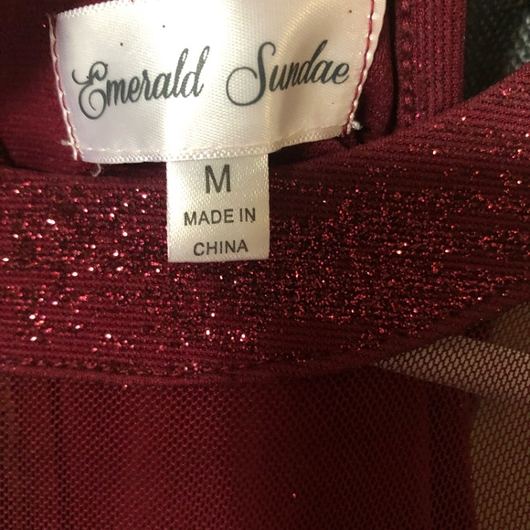 Burgundy Halter Dress - Picture 2 of 3